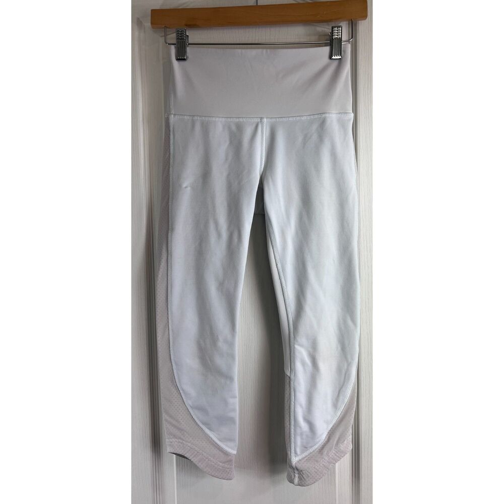 Lululemon Women's Ready Set Go Crop Leggings White Size 4